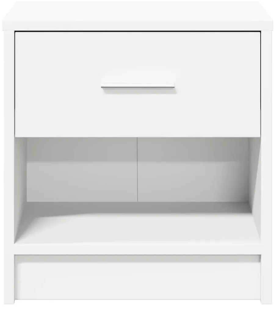 Mesa de cabeceira com gaveta 39x28x41 cm branco