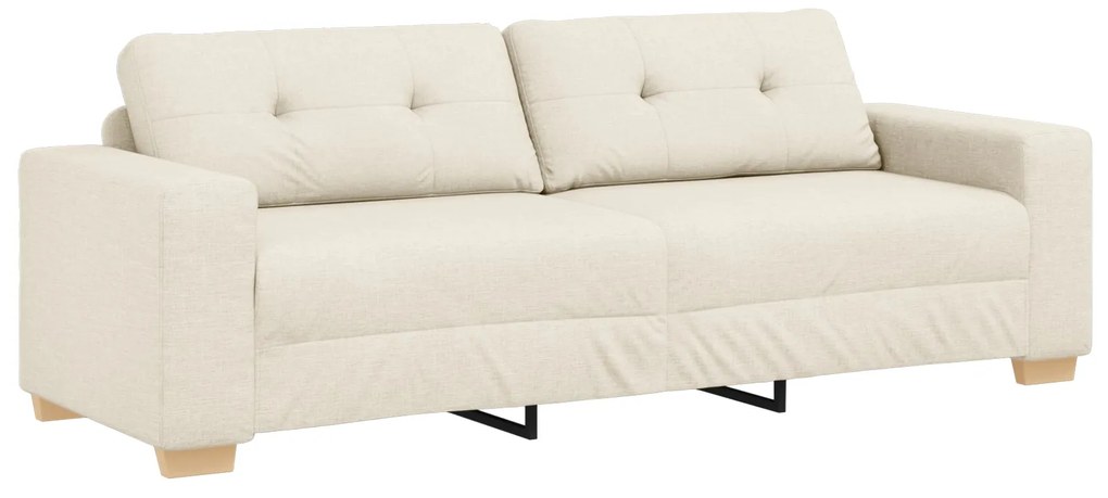 Sofá de 3 Lugares vidaXL em Linho 180 cm