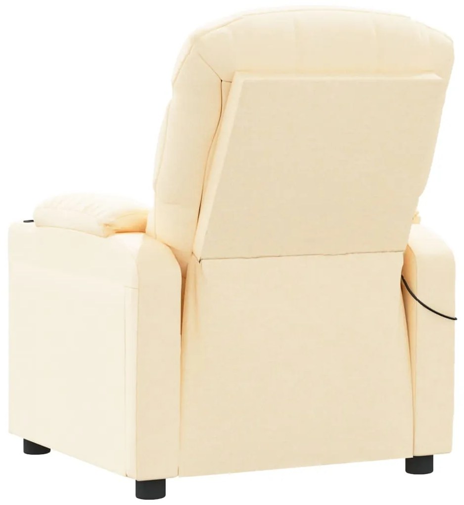 Poltrona de massagens tecido cor creme
