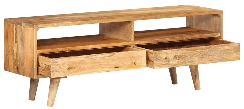 Móvel de TV 110x30x41 cm madeira de mangueira maciça