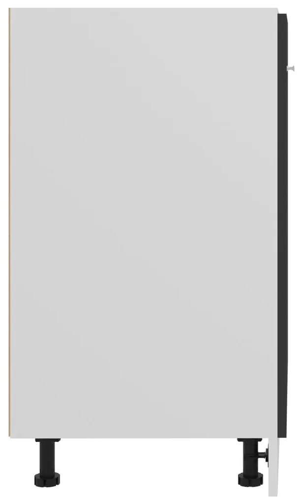 Armário inferior “Lyon” 60x46x81,5cm derivados de madeira preto