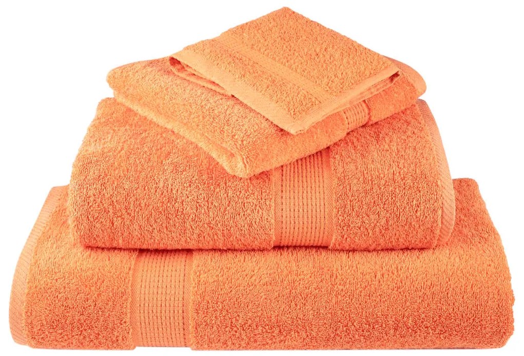 Toalhas de mãos premium SOLUND 4 pcs 30x30 cm 600 g/m2 laranja