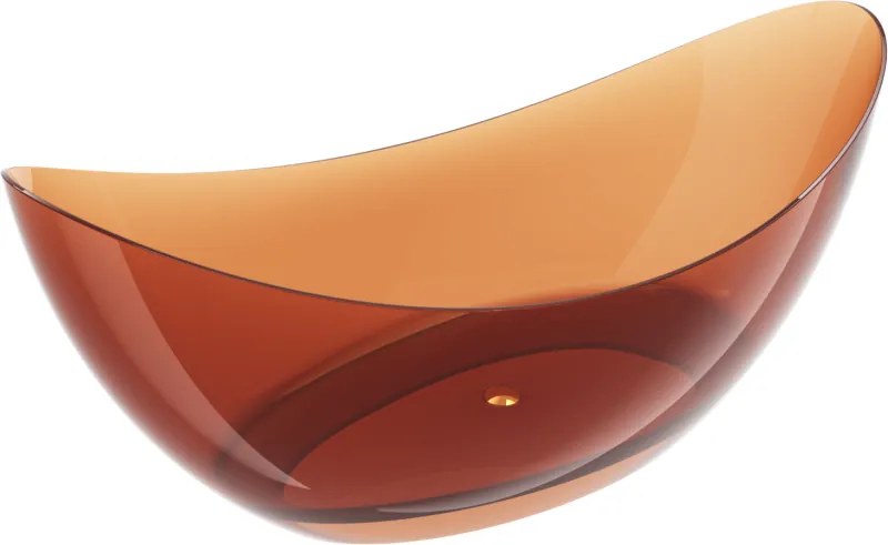 Mexen Vea earth banheira independente transparente 180 x 80 cm, rolha cromada - 58091808005