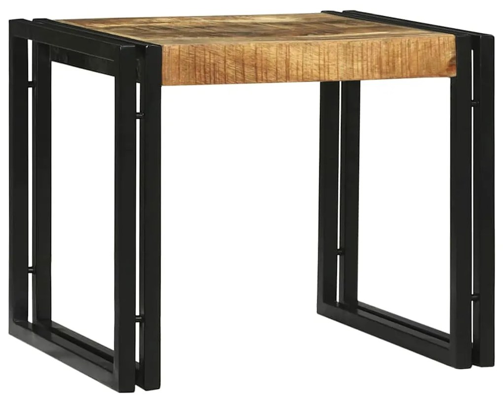 vidaXL Mesa de centro 2 pcs Castanho Madeira de manga maciça