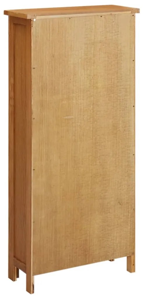 Armário de arrumação 50x22x110 cm madeira de carvalho maciça