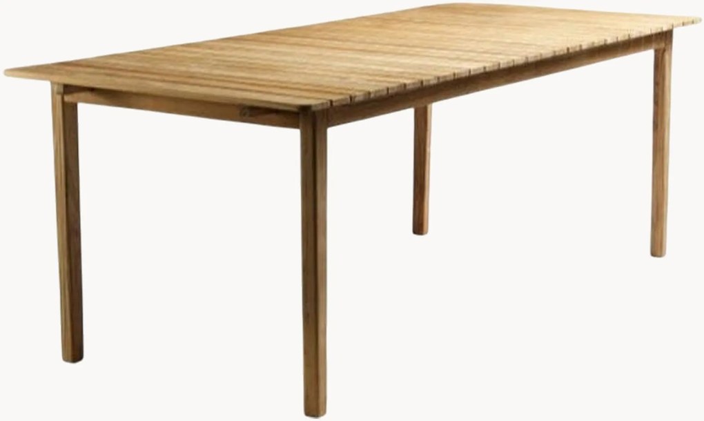 Mesa de jardim em madeira de teca Sammen, 220 x 90 cm