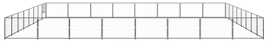 Canil para cães 64 m² aço preto