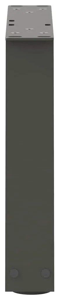 Pés para mesa de centro em V, 2 peças, antracite, 30x(30-31,3) cm, aço