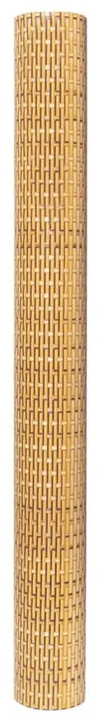 Tela de varanda 400x90 cm vime PE castanho-claro