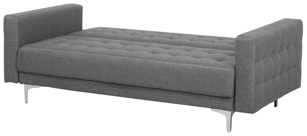 Conjunto de sofás reclináveis com 5 lugares em tecido cinzento claro ABERDEEN Beliani