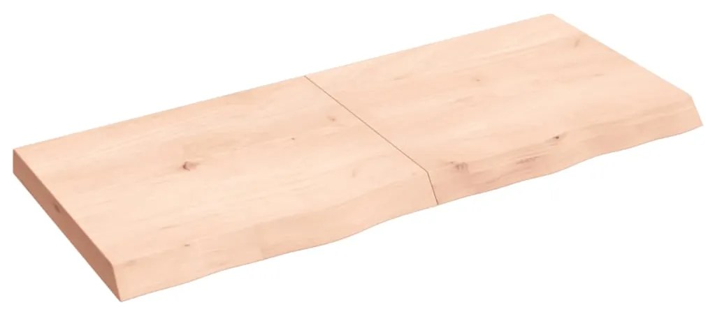 vidaXL Prateleira de parede 120x50x(2-6)cm carvalho maciço não tratado