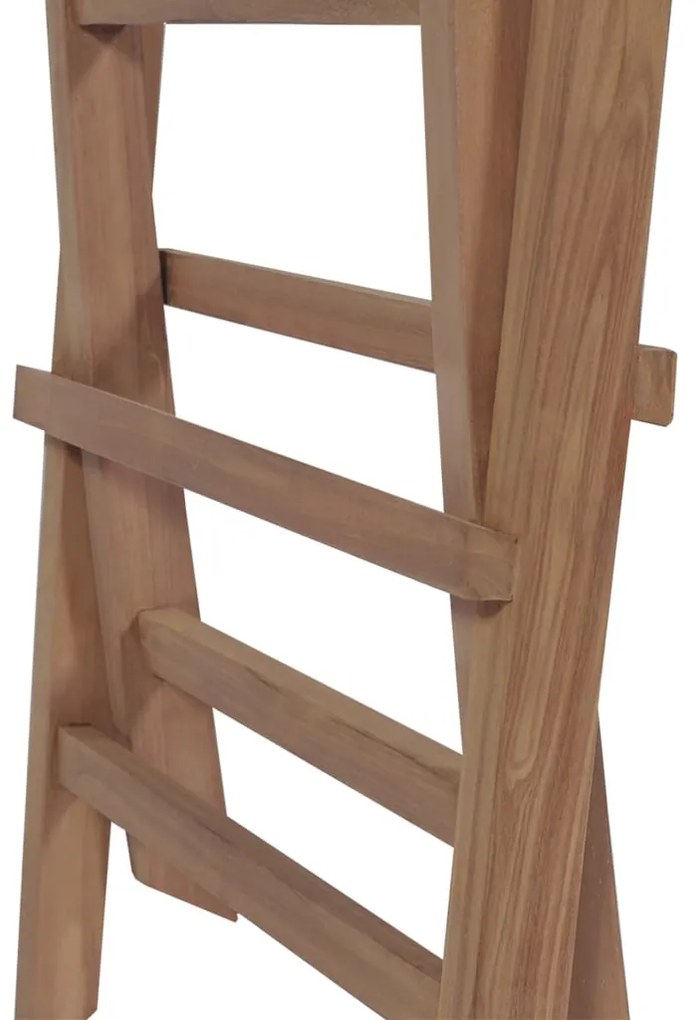 Conjunto jantar exterior c/ cadeiras dobráveis 9pcs teca maciça