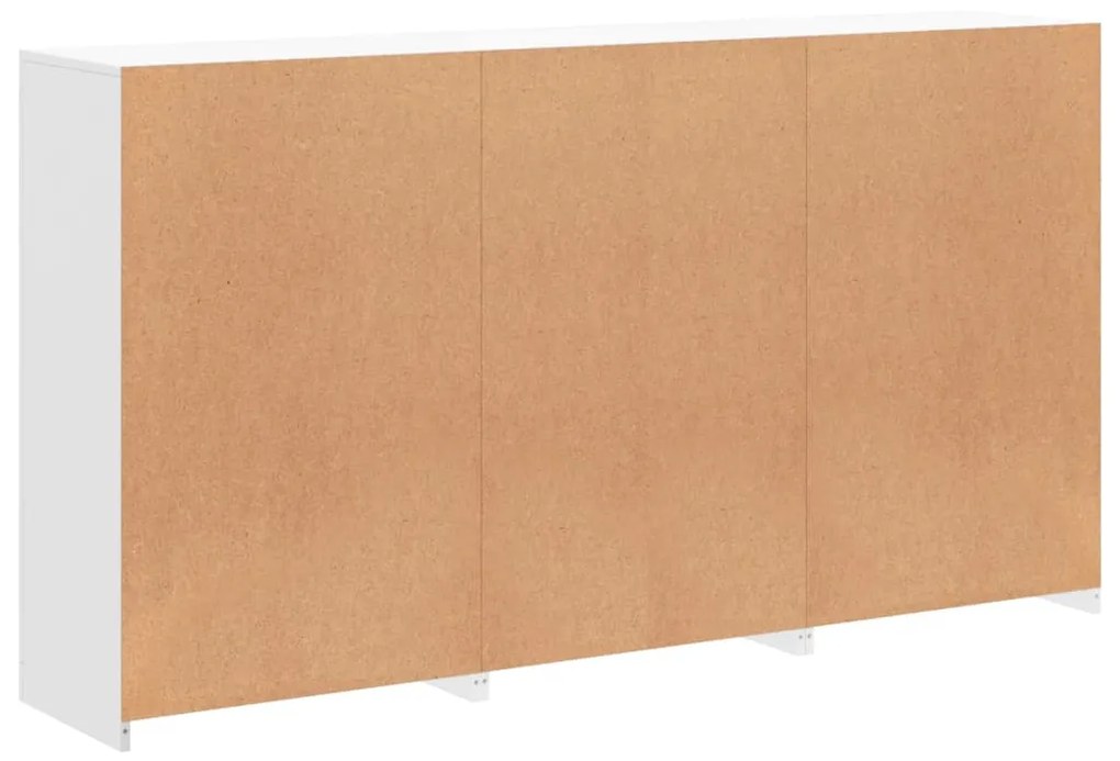 Aparador com luzes LED 181,5x37x100 cm branco