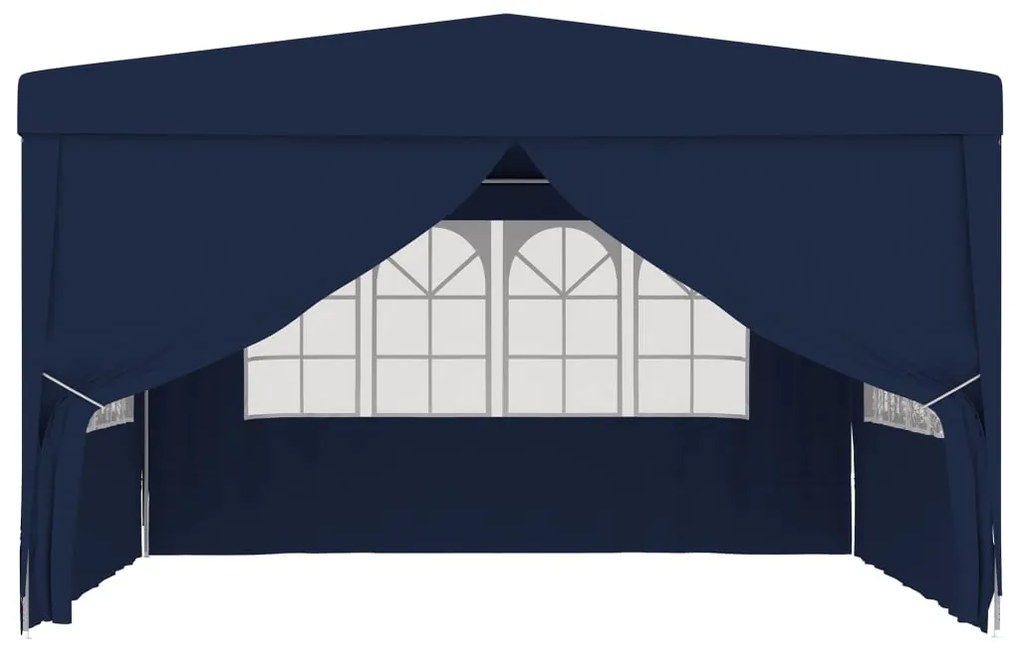 Tenda festas profissional c/ paredes laterais 4x4m 90g/m² azul