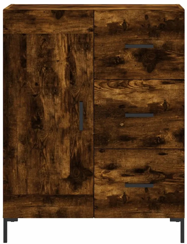 Aparador 69,5x34x90 cm derivados de madeira cor carvalho fumado