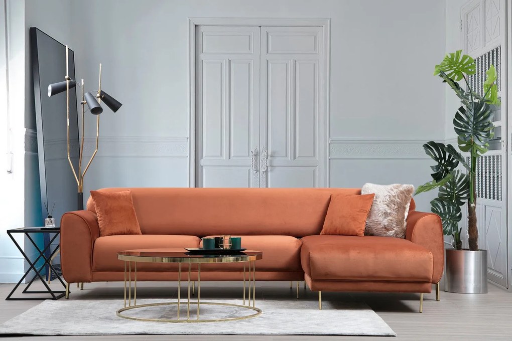 Sofá-Cama de Canto Image Corner – Canela – 287 x 169 cm