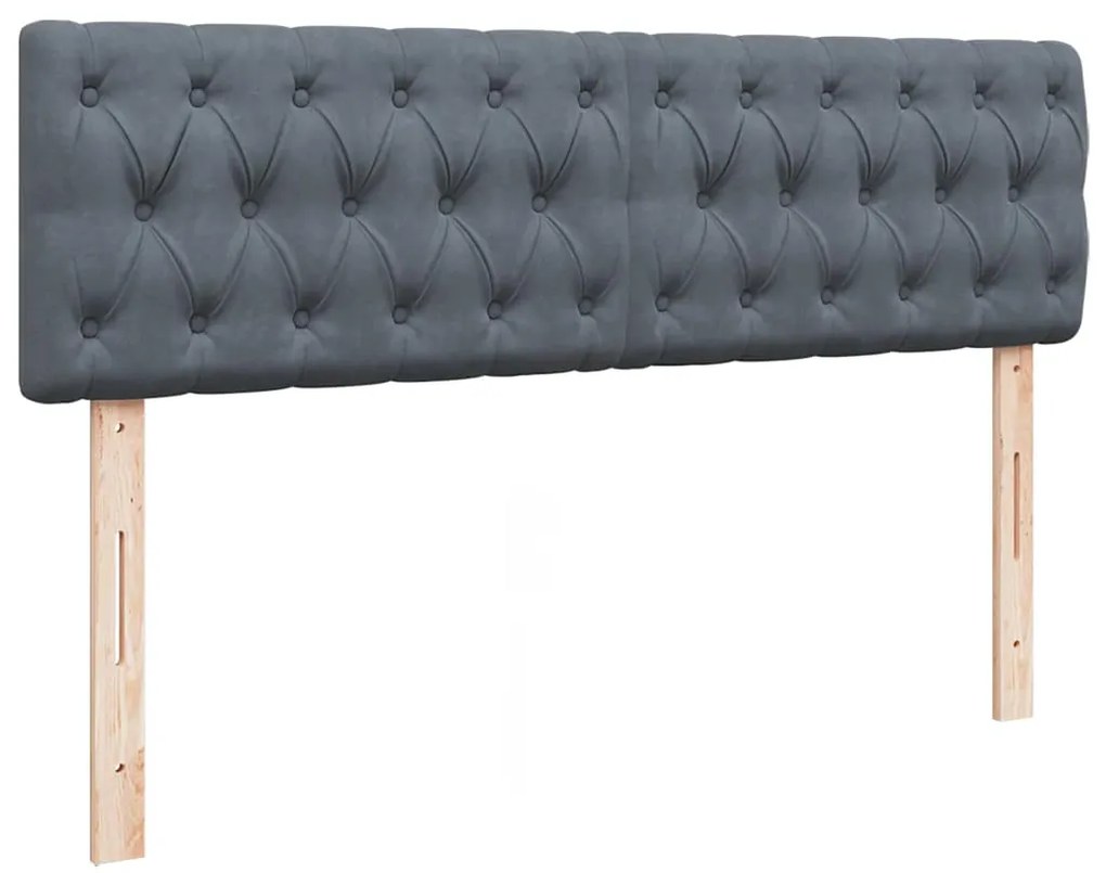 Estrutura de cama otomana com colchão 140x200cm cinzento escuro