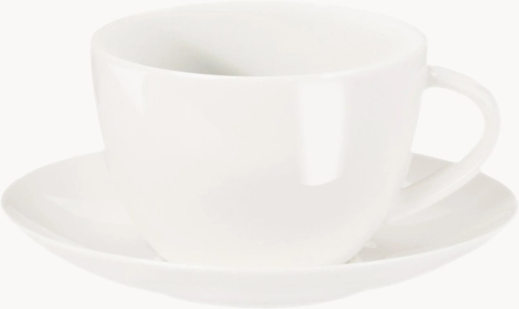 Chávena de café com pires em Fine Bone China Patricia