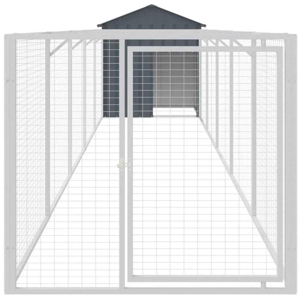 Casota para cães com telhado aço galvanizado antracite
