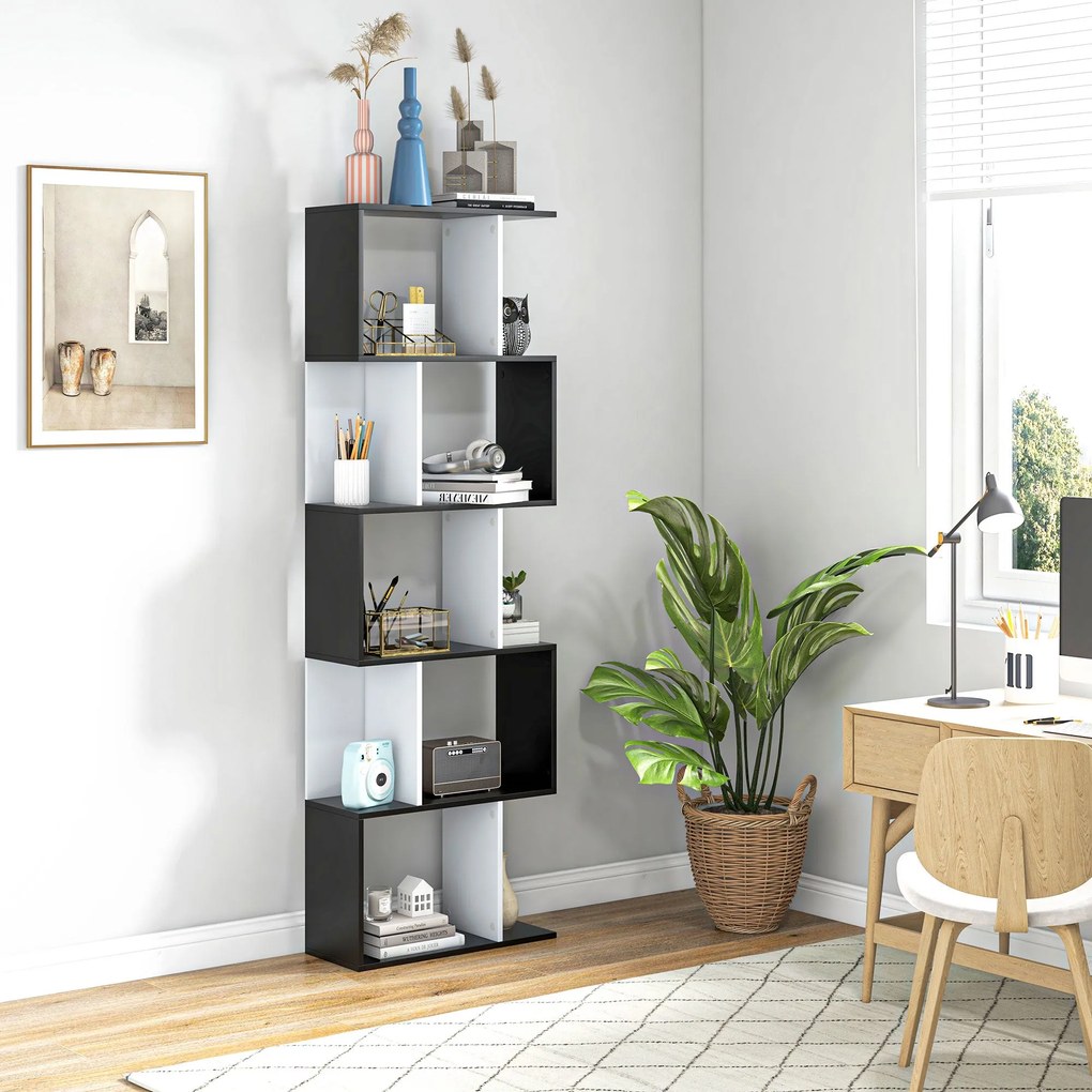 Estante com Prateleiras – Modelo Uppsala – 60x24x184 – Madeira – 6 Nív
