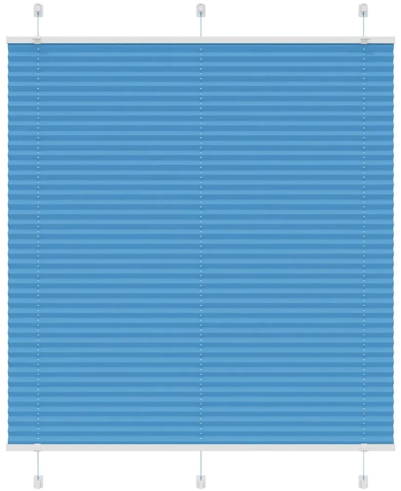 Plissado Cego Azul 115x150 cm Largura Tecido 114,4 cm Poliéster