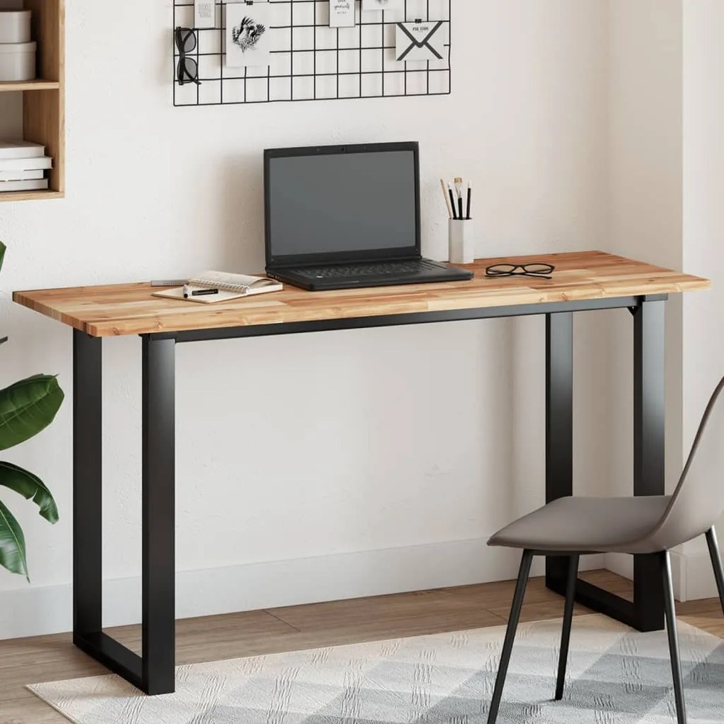 vidaXL Tampo de mesa retangular 120x50x2 cm madeira de acácia maciça