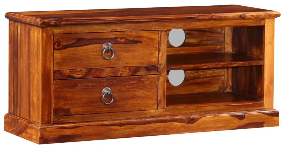 Móvel de TV madeira acácia maciça 90x30x40 cm