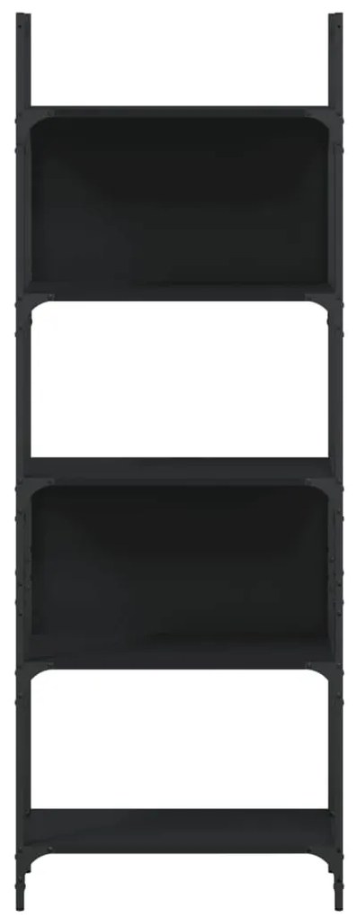 Estante 5 prateleiras 60,5x24x166,5 cm derivados madeira preto