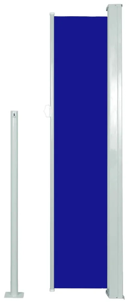 Toldo lateral retrátil 140x300 cm azul