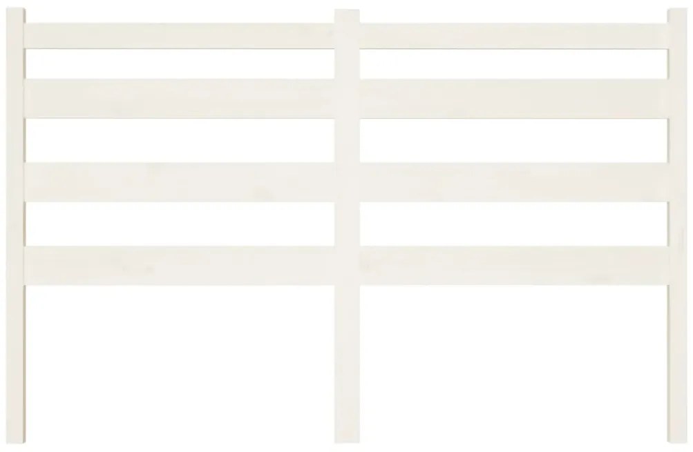 Cabeceira de cama 166x4x100 cm pinho maciço branco