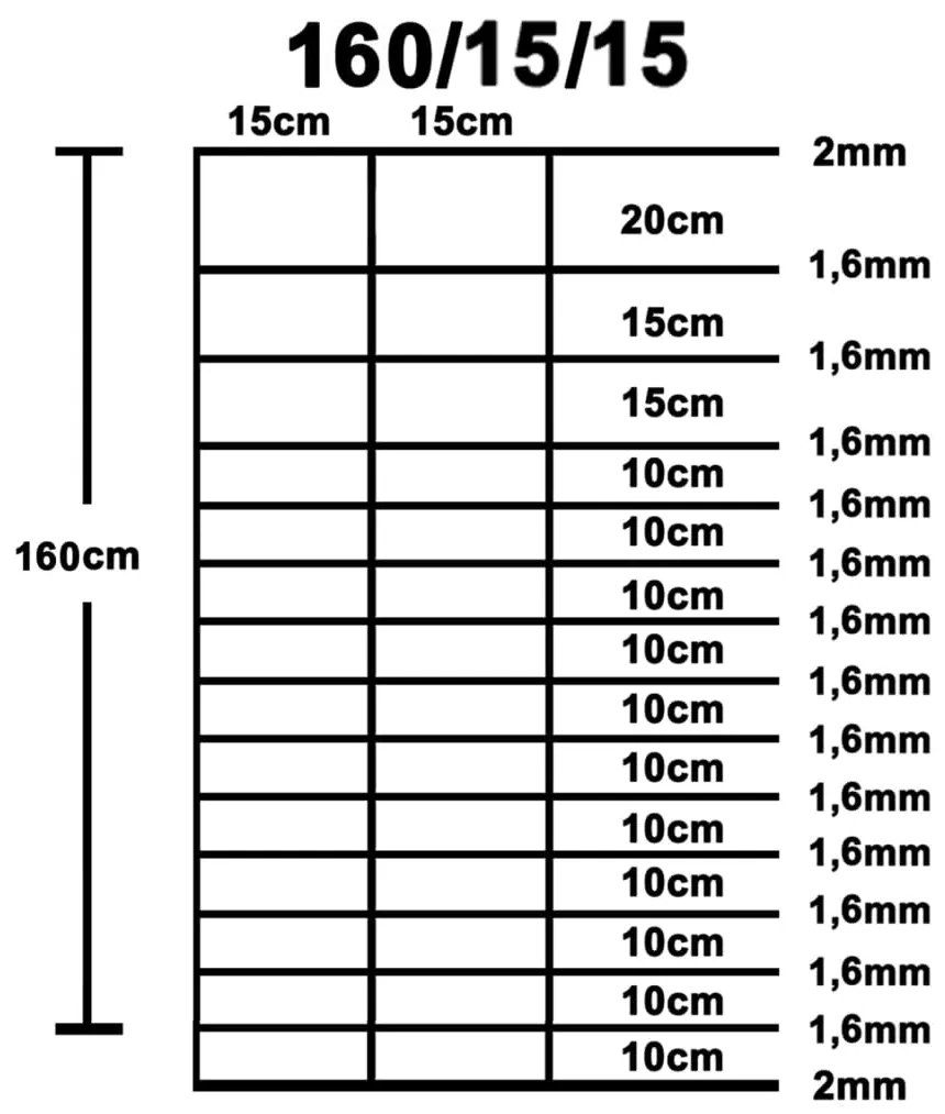 Cerca de jardim 50x1,6 m aço galvanizado prateado