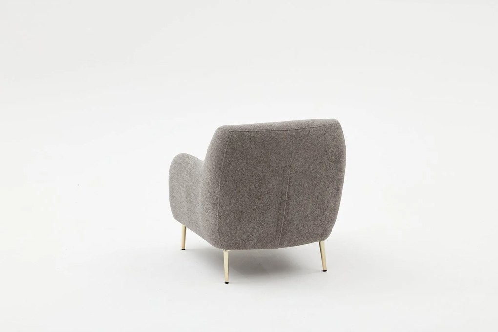 Sofá de 1 Lugar Simena – Cinzento – 77 cm x 77 cm x 70 cm