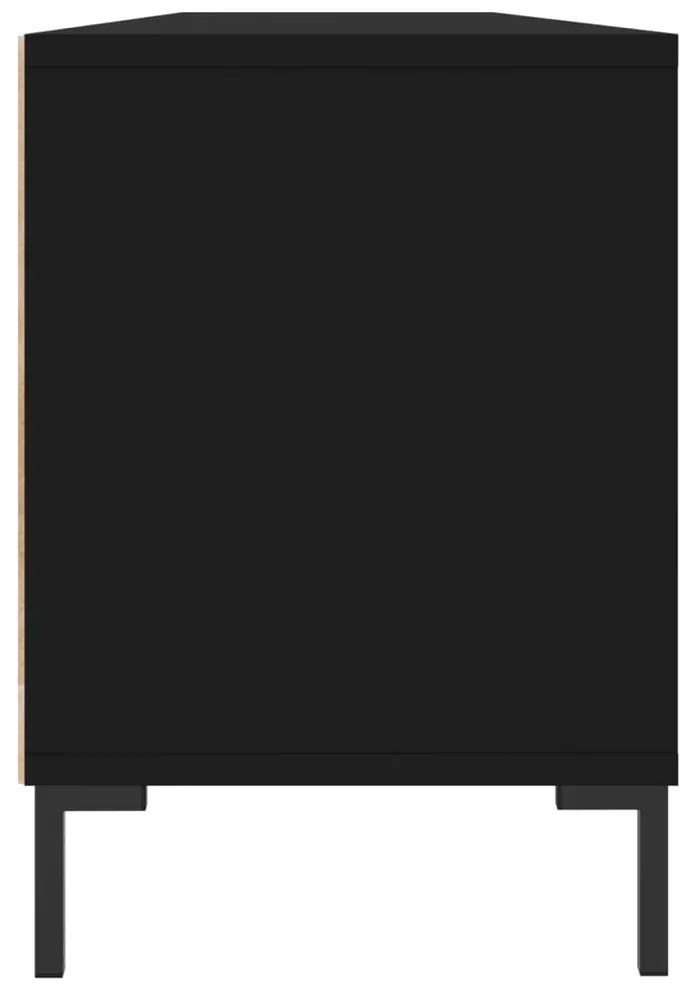 Móvel de TV 150x30x44,5 cm derivados de madeira preto