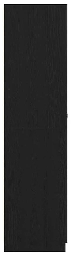 Guarda-roupa vidaXL Carvalho Preto 90x52x200 cm Madeira engenheirada