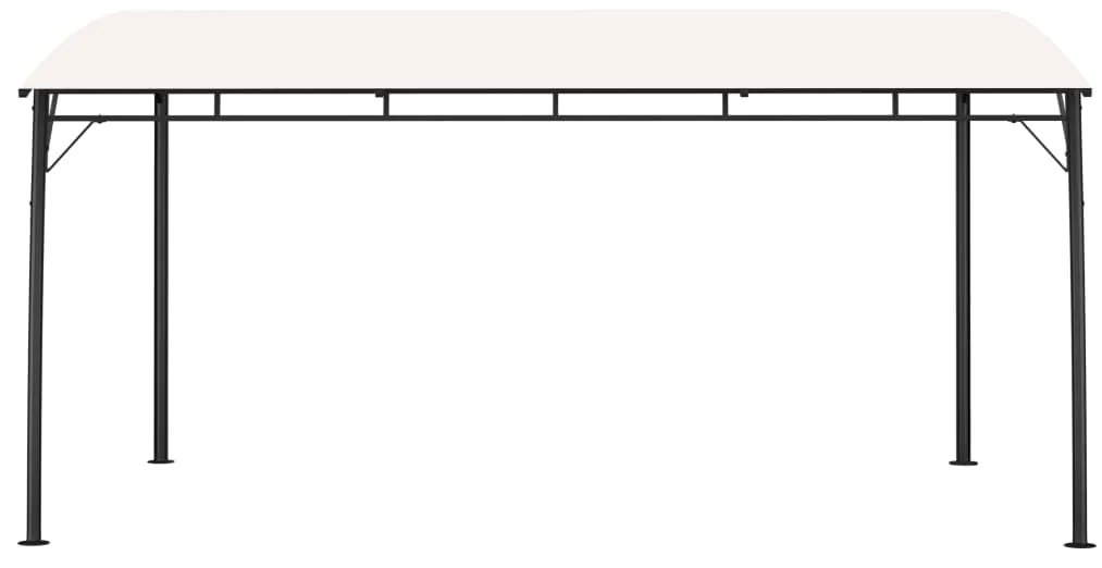 Toldo para-sol de jardim 4x3x2,55 m cor creme