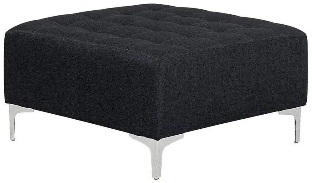 Sofá de canto 4 lugares com repousa-pés em tecido cinzento grafite à direita ABERDEEN Beliani