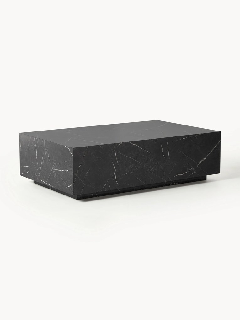 Mesa de centro com efeito de mármore Lesley