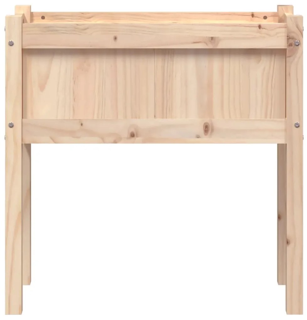 Vaso/floreira de jardim com pernas 70x31x70 cm pinho maciço
