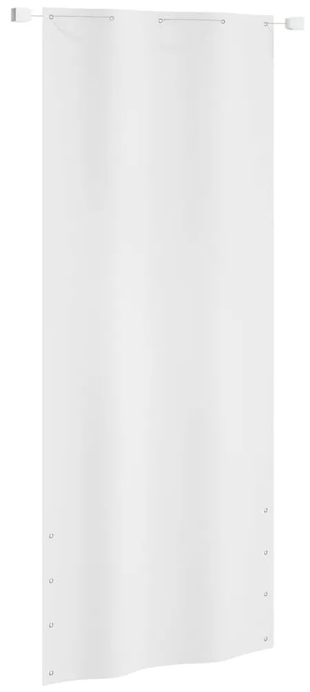 vidaXL Tela de varanda 100x240 cm tecido Oxford branco