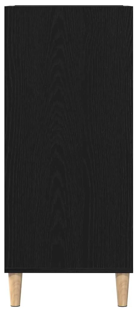 Armário de Gravação vidaXL Preto Carvalho 84,5x38x89 cm Madeira Deriva