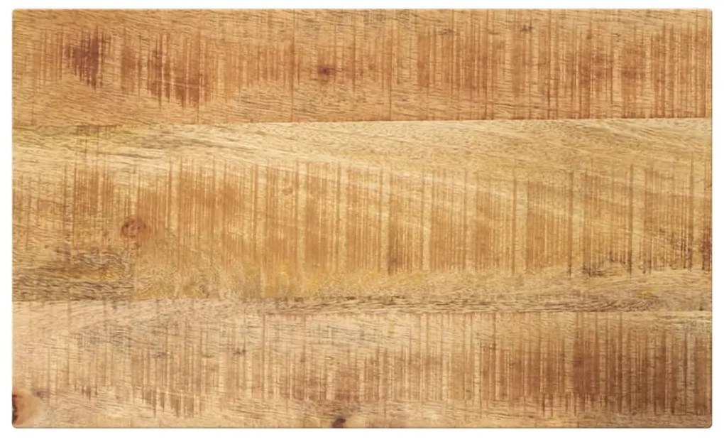 vidaXL Tampo de mesa retangular 60x20x3,8 cm mangueira áspera maciça