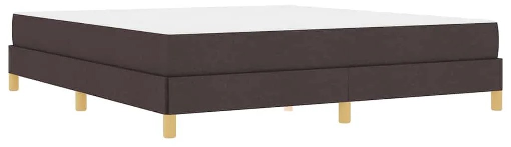 Cama Box Castanho 180 x 200 cm Tecido, Madeira de Engenharia
