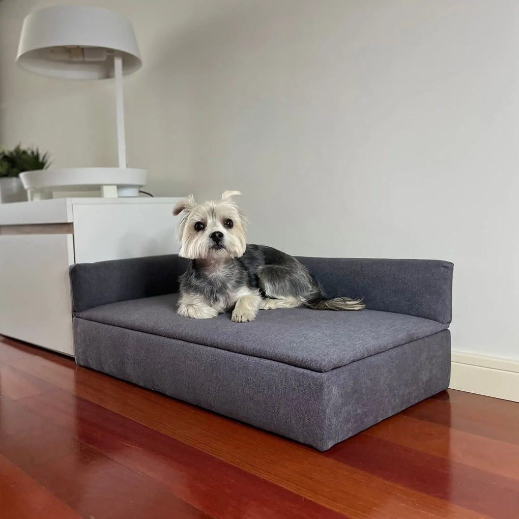 Sofá Cama DUQUE, 71x42x24cm, Sofá Cama para Cães Pequenos ou Médios - Sofá Cama para Animais de Estimação, Cães ou Gatos, Tecido Especial e Resistente