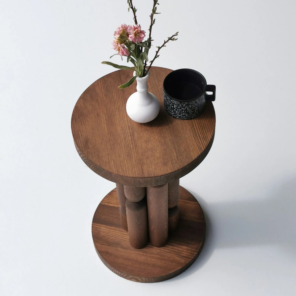 Mesa de Apoio Stoa – Castanho – 27x42x27 cm