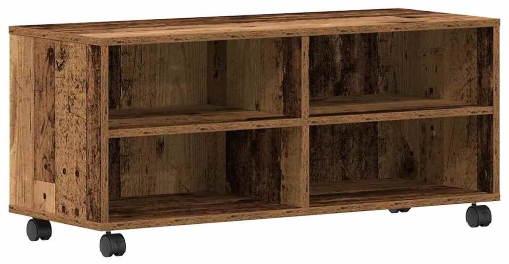 Cômoda para TV vidaXL Madeira Velha 90x35x35 cm Madeira Engenharia