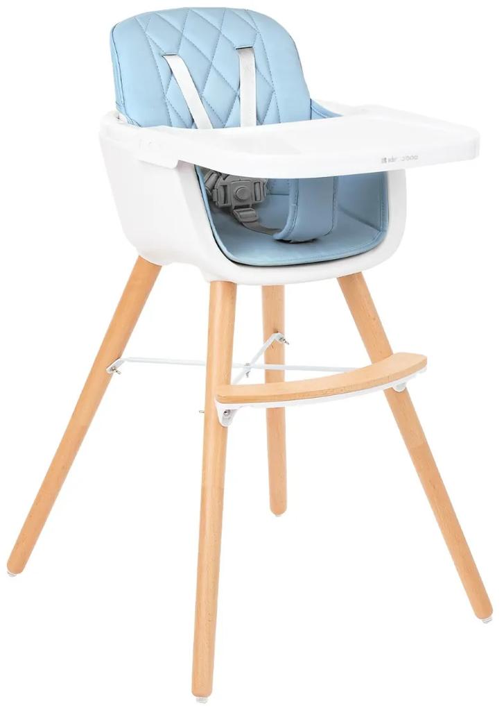 Cadeira refeição para bebé 2 em 1 Woody Azul