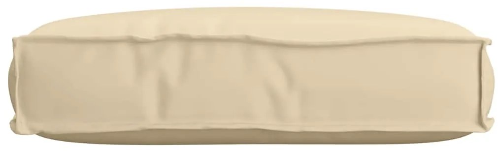 Cushion de Palete para assento Bege 60x40x8 cm Tecido Oxford