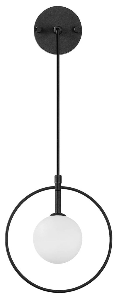Aplique de Parede Geometri – Preto/Branco – 21 x 15 cm