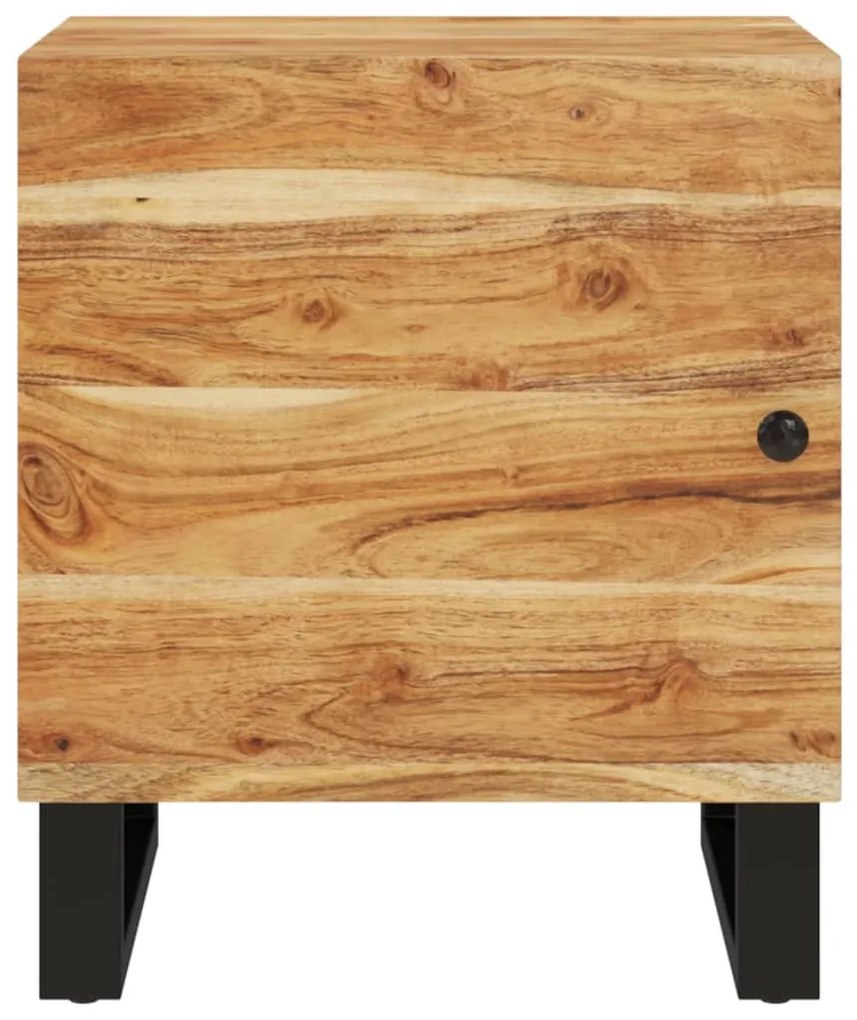 Mesas de cabeceira 2 pcs 40x33x46 cm madeira de acácia maciça