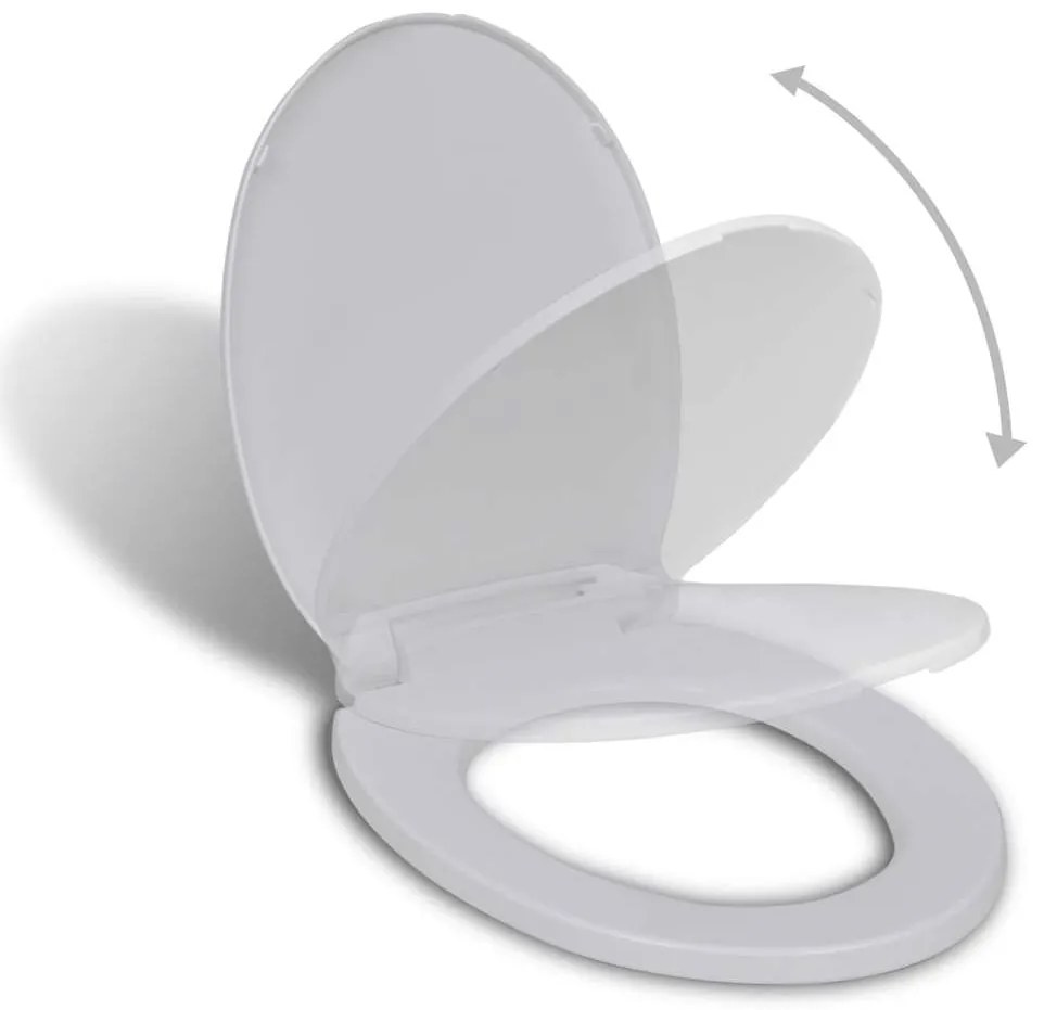 Tampo de sanita com fecho suave oval branco